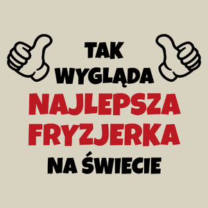 Tak Wygląda Najlepsza Fryzjerka Na Świecie - Torba Na Zakupy Natural