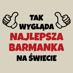 Tak Wygląda Najlepsza Barmanka Na Świecie - Torba Na Zakupy Natural