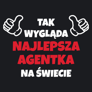 Tak Wygląda Najlepsza Agentka Na Świecie - Damska Koszulka Czarna