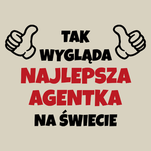 Tak Wygląda Najlepsza Agentka Na Świecie - Torba Na Zakupy Natural