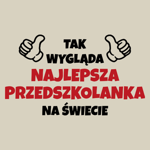 Tak Wygląda Najlepsza Przedszkolanka Na Świecie - Torba Na Zakupy Natural