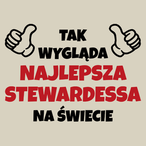 Tak Wygląda Najlepsza Stewardessa Na Świecie - Torba Na Zakupy Natural