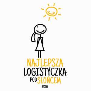 Najlepsza Logistyczka Pod Słońcem - Poduszka Biała