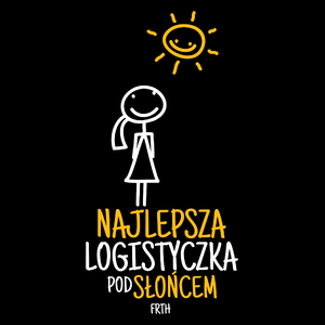 Najlepsza Logistyczka Pod Słońcem - Torba Na Zakupy Czarna