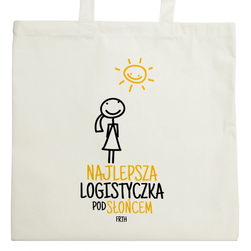 Najlepsza Logistyczka Pod Słońcem - Torba Na Zakupy Natural