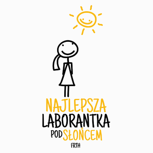 Najlepsza Laborantka Pod Słońcem - Poduszka Biała