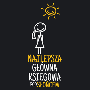 Najlepsza Główna Księgowa Pod Słońcem - Damska Koszulka Czarna