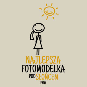 Najlepsza Fotomodelka Pod Słońcem - Torba Na Zakupy Natural