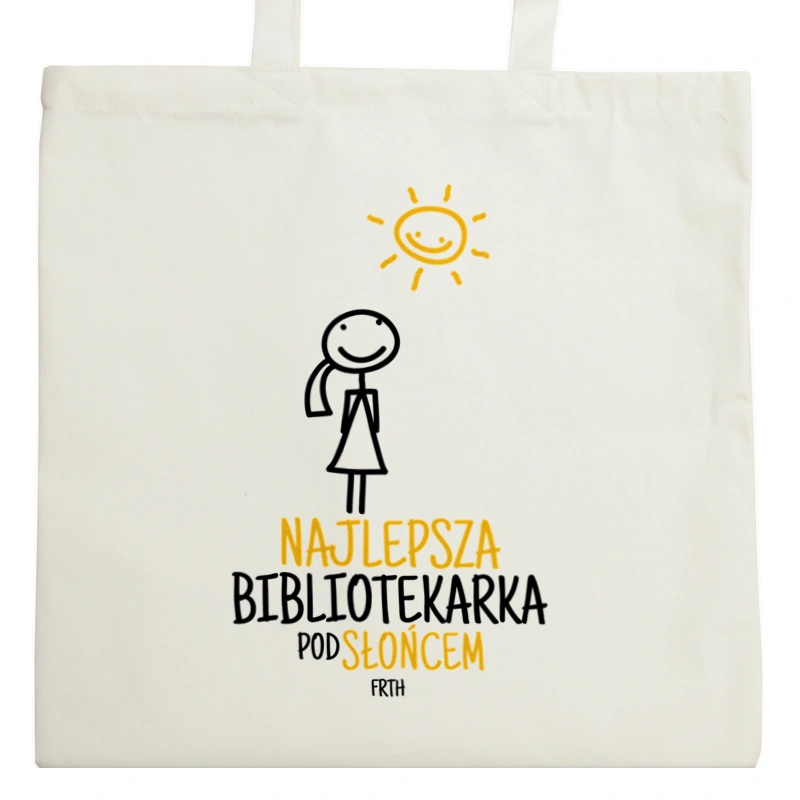 Najlepsza Bibliotekarka Pod Słońcem - Torba Na Zakupy Natural