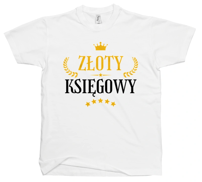 Złoty Księgowy - Męska Koszulka Biała