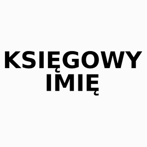 Napis Księgowy - Poduszka Biała