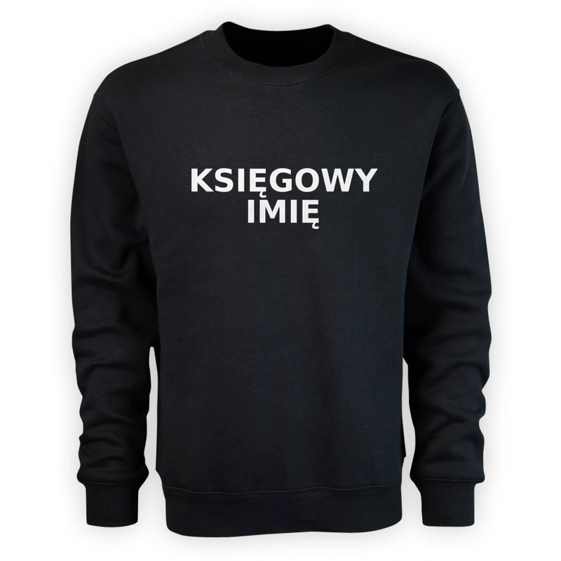 Napis Księgowy - Męska Bluza Czarna