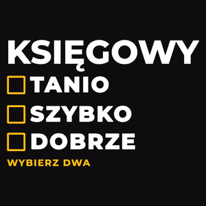 Szybko Tanio Dobrze Księgowy - Męska Bluza z kapturem Czarna