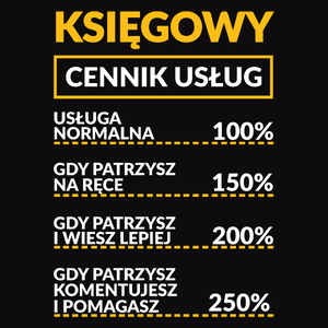 Księgowy - Cennik Usług - Męska Bluza z kapturem Czarna