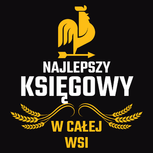 Najlepszy księgowy w całej wsi - Męska Bluza z kapturem Czarna