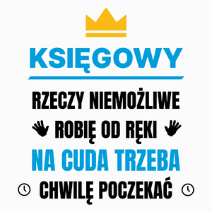 Księgowy Rzeczy Niemożliwe Robię Od Ręki - Poduszka Biała