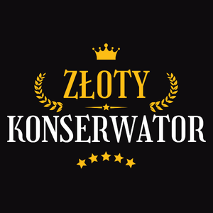 Złoty Konserwator - Męska Koszulka Czarna