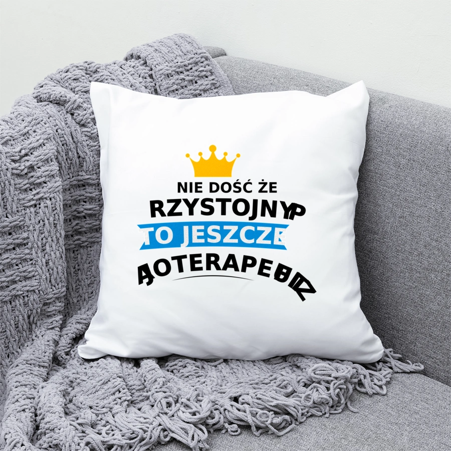 Przystojny Fizjoterapeuta - Poduszka Biała