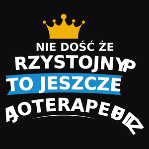 Przystojny Fizjoterapeuta - Męska Bluza z kapturem Czarna