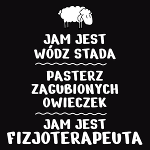 Jam Jest Fizjoterapeuta Wódz Stada - Męska Bluza Czarna