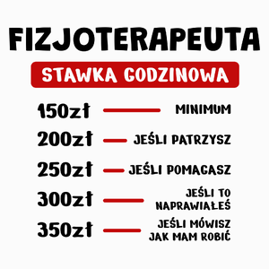 Stawka Godzinowa Fizjoterapeuta - Poduszka Biała