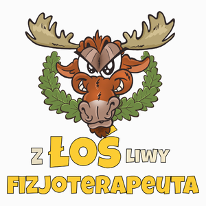 Złośliwy Fizjoterapeuta Łoś - Poduszka Biała