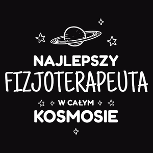 Najlepszy Fizjoterapeuta W Kosmosie - Męska Bluza z kapturem Czarna