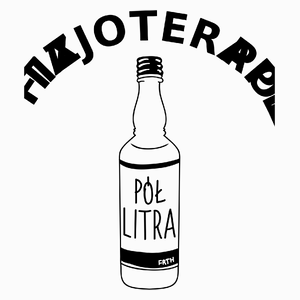 Pół fizjoterapeuta Pół Litra - Poduszka Biała