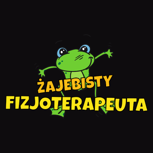 Żajebisty Fizjoterapeuta - Męska Bluza z kapturem Czarna