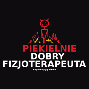 Piekielnie Dobry Fizjoterapeuta - Męska Bluza z kapturem Czarna