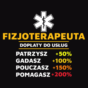 Dopłaty Do Usług Fizjoterapeuta - Męska Bluza Czarna