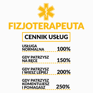 Fizjoterapeuta - Cennik Usług - Poduszka Biała