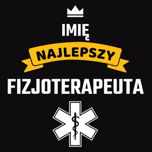 Najlepszy Fizjoterapeuta - Twoje Imię - Męska Bluza z kapturem Czarna