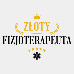 Złoty Fizjoterapeuta - Męska Koszulka Biała