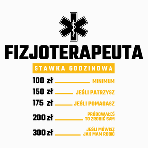 Stawka Godzinowa Fizjoterapeuta - Poduszka Biała