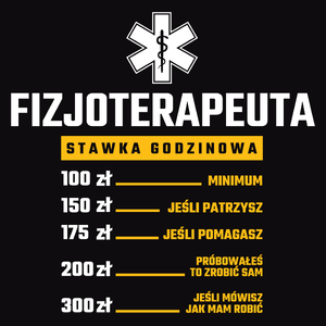 Stawka Godzinowa Fizjoterapeuta - Męska Bluza Czarna