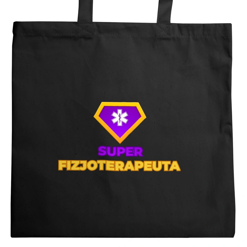 Super Fizjoterapeuta - Torba Na Zakupy Czarna