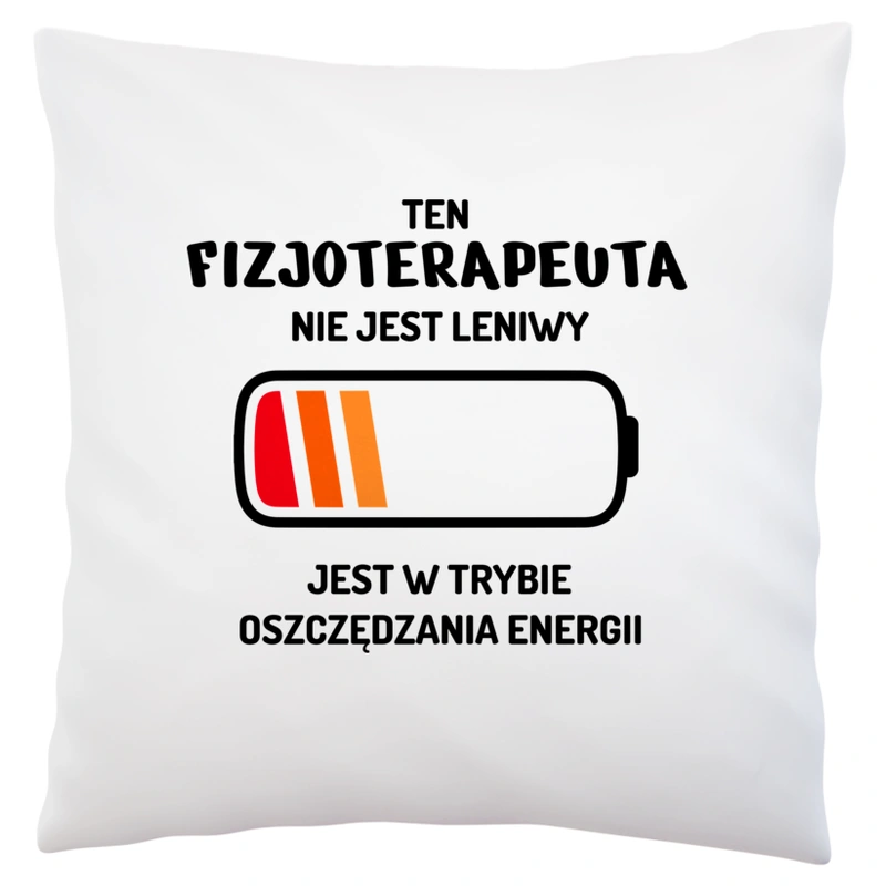 Nie Leniwy Fizjoterapeuta - Poduszka Biała