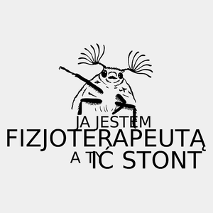 Fizjoterapeuta Ić Stont Śmieszny Prezent - Męska Koszulka Biała