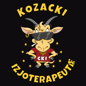 Kozacki Fizjoterapeuta - Męska Bluza Czarna