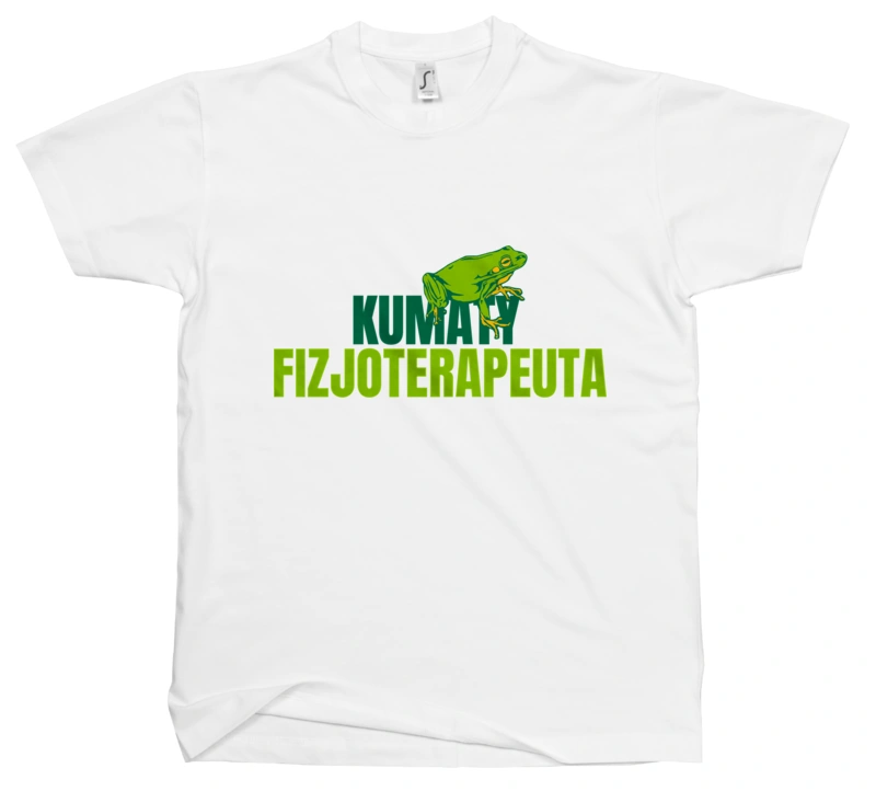 Kumaty Fizjoterapeuta - Męska Koszulka Biała