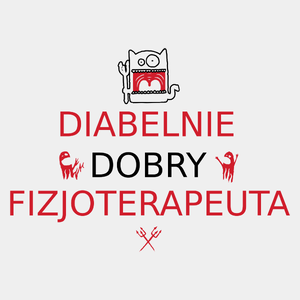 Diabelnie Dobry Fizjoterapeuta - Męska Koszulka Biała