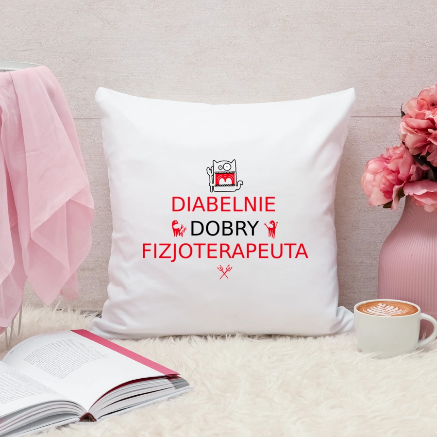 Diabelnie Dobry Fizjoterapeuta - Poduszka Biała