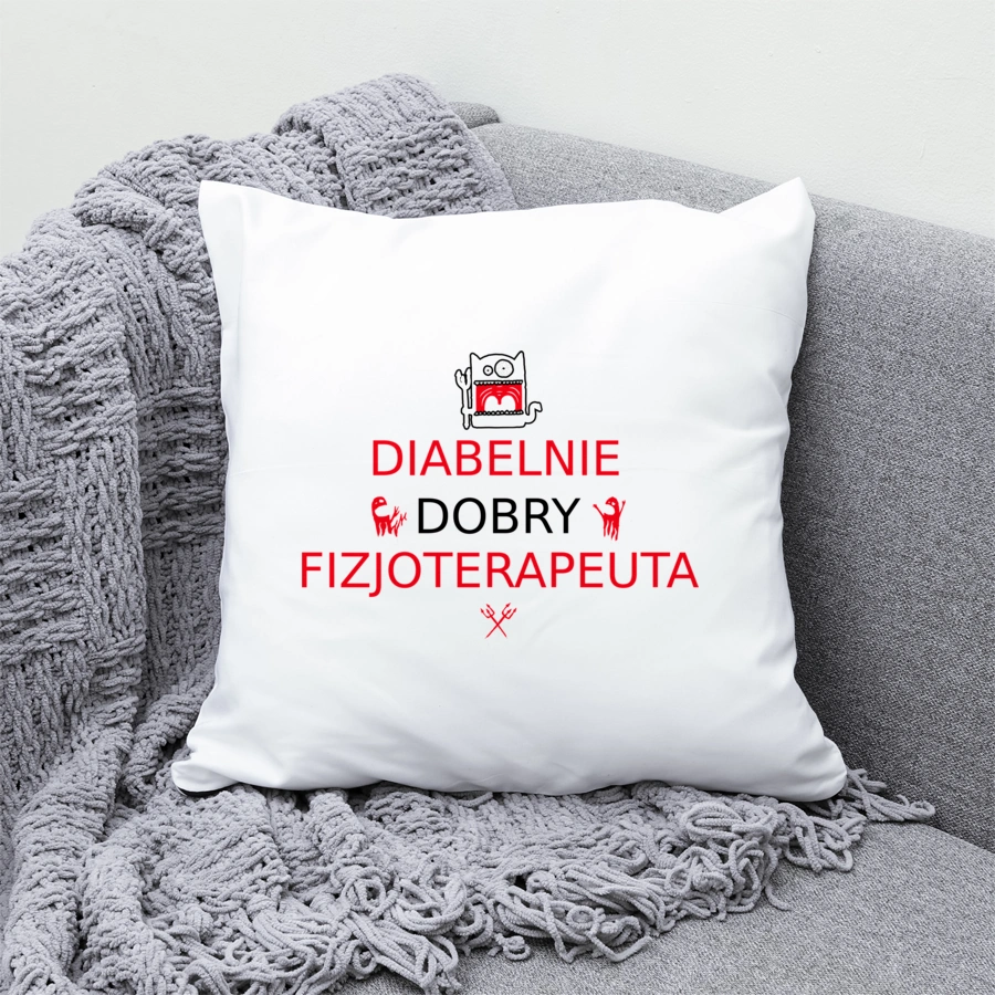 Diabelnie Dobry Fizjoterapeuta - Poduszka Biała