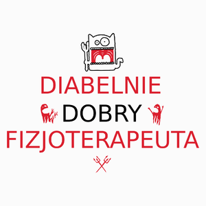 Diabelnie Dobry Fizjoterapeuta - Poduszka Biała