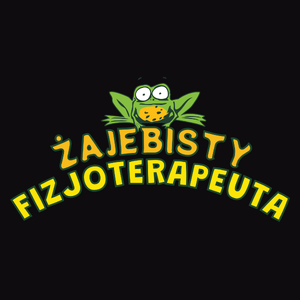 Żajebisty Fizjoterapeuta - Męska Bluza z kapturem Czarna