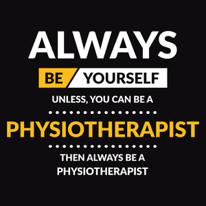 Always Be Physiotherapist - Męska Bluza z kapturem Czarna