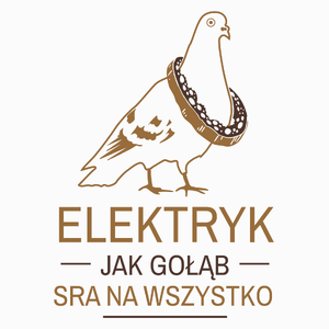 Elektryk Jak Gołąb - Poduszka Biała