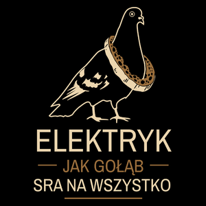 Elektryk Jak Gołąb - Torba Na Zakupy Czarna