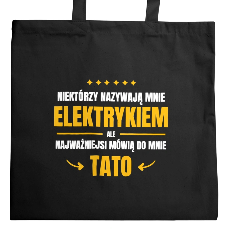 Tata Elektryk - Torba Na Zakupy Czarna